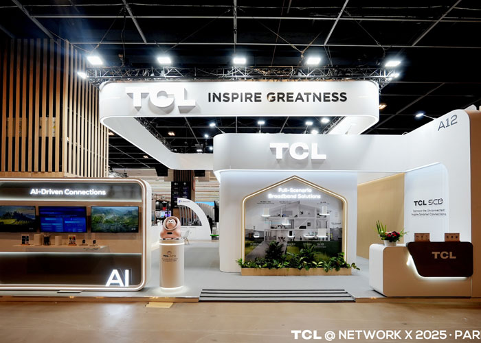 澤迪展臺(tái)設(shè)計(jì)搭建公司攜手“TCL”亮相法國寬帶展